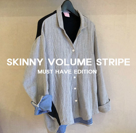 SMALL WORK 스몰워크 - SKINNY VOLUME STRIPE must have eidition
